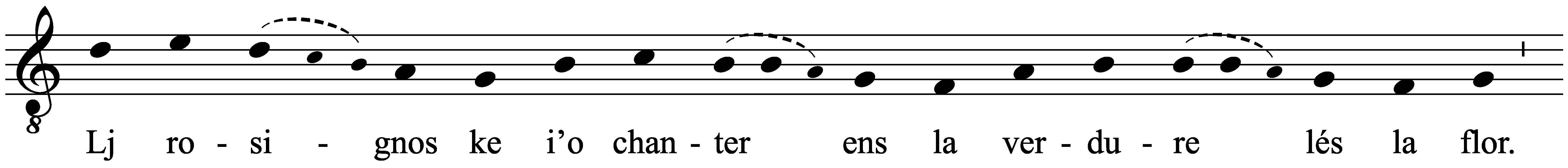 Work musical notation